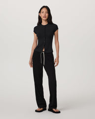 Short Sleeve Pose Button Up