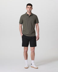 Cascade Crinkle Elastic Waist Short 8"