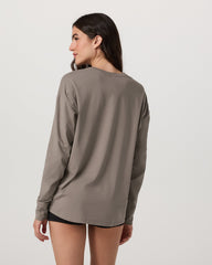 Long-Sleeve Feather Tee