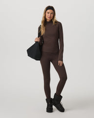 Long Sleeve Chilled Out Houndstooth Mock